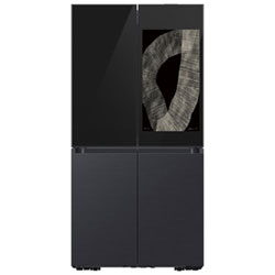 Open Box - Samsung Family Hub 36" 22.5 Cu. Ft. French Door Refrigerator- Black Stainless Steel - Perfect Condition