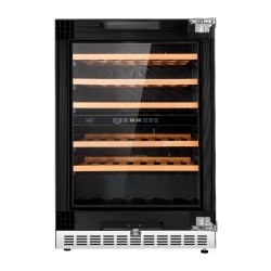 KUCHT Professional 24-Inch Dual Zone 52-Wine Bottles Wine Cooler In Panel Ready