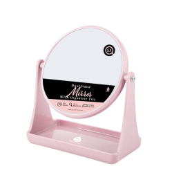 PURSONIC Dual Side Mirror With Organizer Tray