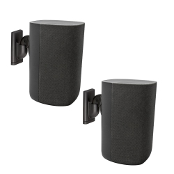 SANUS Speaker Wall Mounts for Bookshelf Speakers Up to 10Lbs - Pair In Black