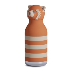 ASOBU Bestie Kids Insulated Water Bottle With Detachable Soft Animal Head 16 Ounce