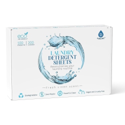 PURSONIC Natural Laundry Detergent Sheets, Eco Friendly– Fresh Linen Scent, 100 Sheets