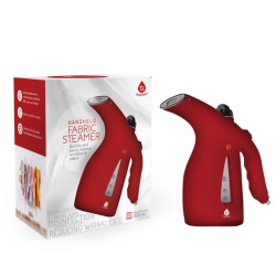 PURSONIC 300Ml Handheld Fabric Fast 2 Minute Heat-Up Powerful Travel Clothes Garment Steamer In Red