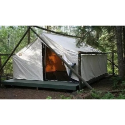 GRIZZLY OUTDOORS Grizzly Outfitters Canvas Wall Tent/hunting Tent 14 X 16 X 7.5' X 4'