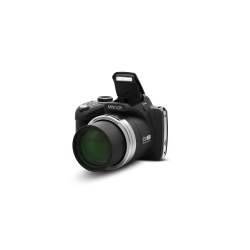 MINOLTA Pro Shot 16 Mega Pixel HD Digital Camera With 53X Optical Zoom, Full 1080P HD Video & 16GB Sd Card, Mn53Z In Black