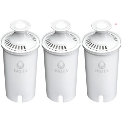 BRITA Standard Replacement Filter 3-Pack: Reduces Contaminants, Retains Healthy Minerals, Wqa Certified for Chlorine Reduction, Bpa-Free, Replace
