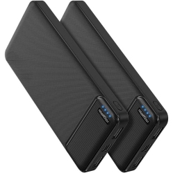 NONE 2-Pack 10000Mah Portable Charger Power Bank USB C Output Fast Charging, Portable Battery Bank External Battery Pack Power Bank for Samsung