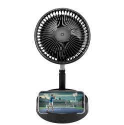 ROYAL SOVEREIGN Portable 4 Speed Desk & Floor Fan With USB-C Type Power Bank