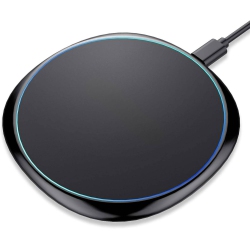 NONE Fast Wireless Charger, 15W Max Qi Charging Pad for Iphone 15 Pro Max/14 Plus/13/12 Mini/11/xr/xs/x/8, Samsung Galaxy S24/s23/s22 Ultra/s21/s20