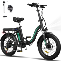 HITWAY Bk6M Adult Folding Electric Bike L 20-Inch Tires | Shimano 7-Speed L 750W Motor L Speed Up to 32 Km/h| Mileage Up to 55 Kilometers