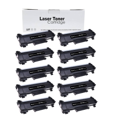 TONER4U - 10 Packs Toner Cartridges Tn760 Compatible Cartridges for Tn 760 Hl L2350Dw L2370Dw L2370Dwxl L2390Dw L2395Dw & Mfc L2710Dw L2730Dw
