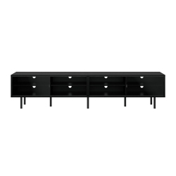 AMBER & EMILY Vignette Modular Media Console Tv Stand, for Most Tvs Up to 110" With Open And Closed Storage