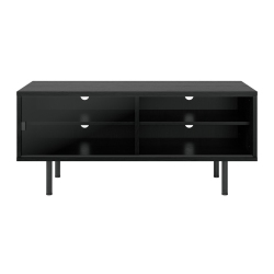 AMBER & EMILY Vignette Modular Media Console Tv Stand, for Most Tvs Up to 55" With Open And Closed Storage