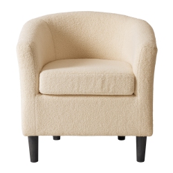AMBER & EMILY Sophia Boucle Barrel Chair