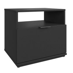 SUA-V - Ashton Thermally Fused Laminate Nightstand In Black