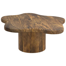 Mayal Large Contemporary Coffee Table - Walnut