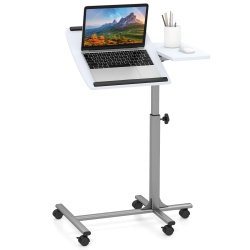 COSTWAY Mobile Standing Desk Height Adjustable Sit to Stand Laptop Desk