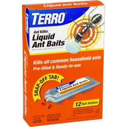 TERRO T300B Liquid Ant Killer - 12 Bait Stations for Effective Ant Control