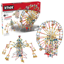 K'NEX 3-in-1 Classic Amusement Park Building Set - 744 Pieces (17035)