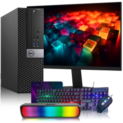 DELL Refurbished (Good) - Optiplex 5040 Sff Desktop Computer PC | New 24-Inch Fhd Monitor | Intel I5 Quad-Core Cpu | 16GB Ddr4 Ram | 2Tb SSD