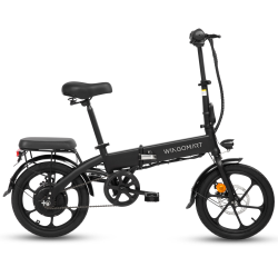 WINGOMART Electric Bike for Adults 16" Battery Range Up to 65Km \w 500W Motor | Folding Electric Bicycle, Commuter City E-Bike | Cruiser Bike W/