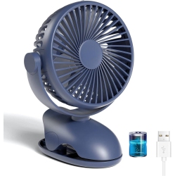 NONE Fan for Baby Clip On Fan, Strong Airflow 3 Speeds, 3600Mah Rechargeable Battery Portable Small Fan, for Outdoor, Camping, Travel Up to 12 Hours