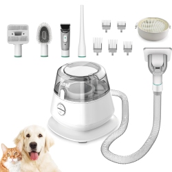 INSE P20 Pet Grooming Vacuum Large Dust Cup Pet Hair Vacuum With Clipper for Dogs 5 Pet Grooming Tools for Shedding Pet Hair