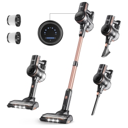 INSE S7P Vacuum Cordless Cleaner 50Kpa Brushless Motor 6 In 1 Lightweight Rechargeable Battery Up to 45Mins Runtime Lightweight for Hardwood Floors