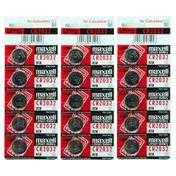 MAXELL 15 X Cr2032 Batteries, 3V Lithium 2032 Battery