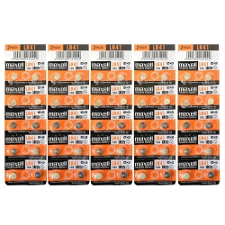 MAXELL 50 X Lr41 Watch Batteries, Lr41 Battery, Sr1130Sw, Ag3, Sr41W, Sr41Sw