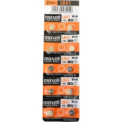MAXELL 10 X Lr41 Watch Batteries, Lr41 Battery, Sr1130Sw, Ag3, Sr41W, Sr41Sw