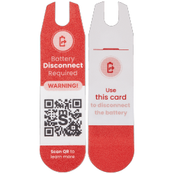 ESOURCE PARTS Replacement Battery Disconnecting Card (10 Pack)