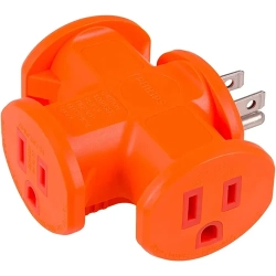 PHILIPS 3-Socket T-Adapter Outdoor/indoor In Orange