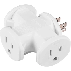 PHILIPS 3-Outlet T-Shaped Adapter Outdoor/indoor In White