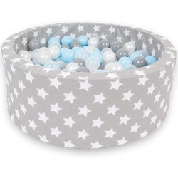 DELSIT Kids Foam Ball Pit - Indoor Play Ball Pool for Toddlers And Babies; Includes 200 Balls, European Made Toy