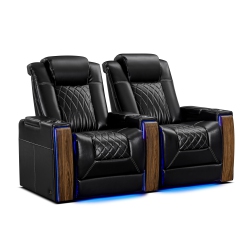 VALENCIA Tuscany Executive Heat & Massage (Row Of 2, Executive Black)