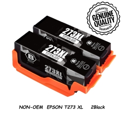 BESTONER 2 Compatible Ink Cartridge Replacement for Epson T273 273 Xl to Use \w Expression Premium Xp-520 Xp-600 Xp-610 Xp-620 Xp-800 Xp-810 Xp-820