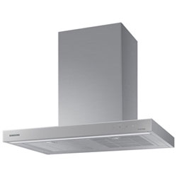 Open Box - Samsung Bespoke 30" Wall Mount Range Hood (NK30CB600WCGAA) - Grey Glass - Scratch & Dent
