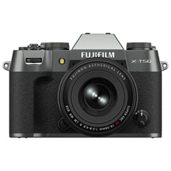 Appareil Photo Sans Miroir X-T50 De Fujifilm Avec Objectif 16-50 Mm - Argenté Anthracite