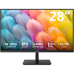 28" Ultra HD 4K 3840 x 2160 144Hz 1ms IPS Gaming Monitor - Black