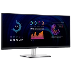 DELL Refurbished (Excellent) P3424We Curved Monitor 34" Wqhd 3440X1440 At 60Hz, USB-C, HDMI, Dp, Ips, Open-Box, Like New With 1 Year Warranty