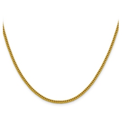 GEM AND HARMONY 18 Inch 14 Karat Gold Semi-Solid Franco Chain (2.2Mm) In Yellow