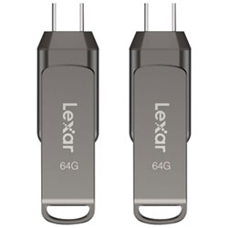 Lexar JumpDrive Dual Drive D400 128GB USB 3.1 + USB-C Flash Drive