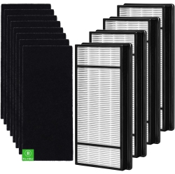 BELILAN'S DEALS 4 Hepa Replacement Filter H And 8 Carbon Pre Filter B Compatible \w Honeywell Air Purifiers Hrf-H1 Hrf-H2, And \w Honeywell HPa050