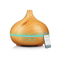 AROMAMIST 360 Ultrasonic Aroma Diffuser Humidifier - Wood Grain