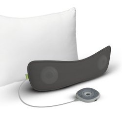 AVANTREE Slumber - Pillow Speaker for Sleeping, Private Audio \w Built-In Noise, Bluetooth & Aux Support, Volume Control, Sleep Timer, Charge Free