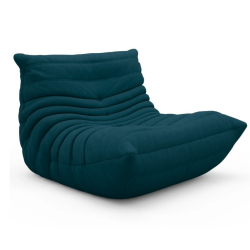 LIVINVELURIS Bean Bag Chair & Lounger Sofa - Midnight In Green
