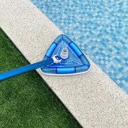 INTER Triangular Vinyl Transparent Swimming Pool Vacuum for Above Ground & In-Ground Pools Cleaning Equipment