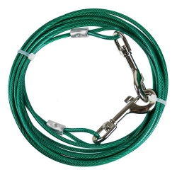 PETPHABET 4.5M Dog Tie-Out, Heavy Duty Tie Out Cable for Large Size Dogs Up to 50Lbs