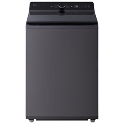LG 6.1 Cu. Ft. High Efficiency Agitator Top Load Washer (WT8405CB) - Matte Black